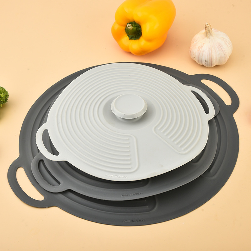 Silicone Fresh-Keeping Lid, Universal Lid, Bowl and Pot Lid, High Temperature Resistant Sealing, Microwave Heating, Splash-Proof Lid, Cup Lid, Pot Lid