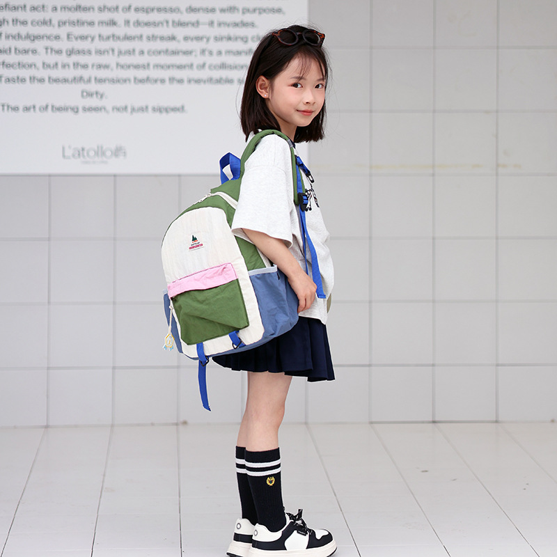 Nueva mochila de color para niños mochila de jardín de infantes para niños niñas viajes de ocio mochila ligera