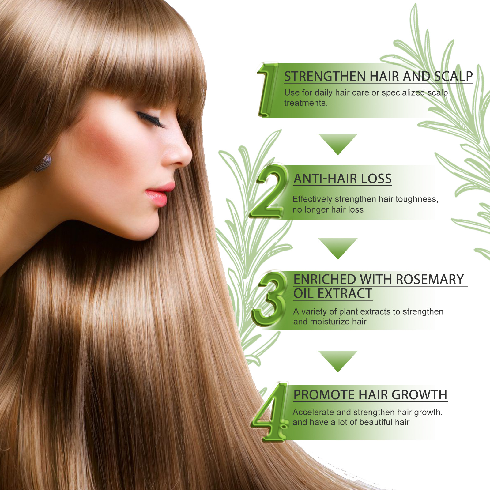 Répare les cheveux secs et endommagés du mois, hydrate les cheveux épais et denses, prévient la perte et fixe l'huile d'essence des cheveux_voghion.com