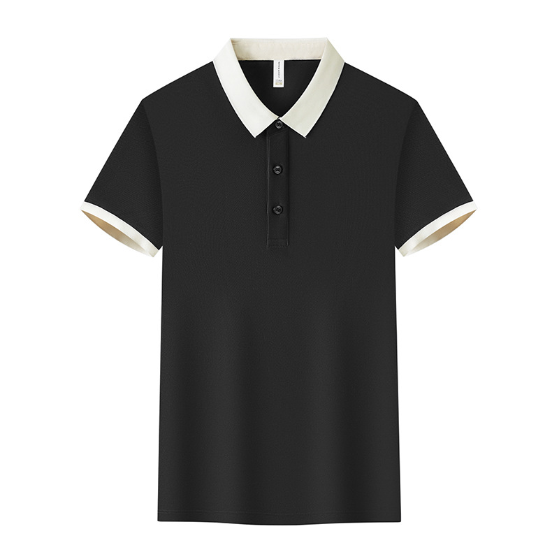 Camiseta de polo de seda personalizada camiseta deportiva con solapa anti-oil ropa de trabajo bordada publicidad logotipo impreso de manga corta