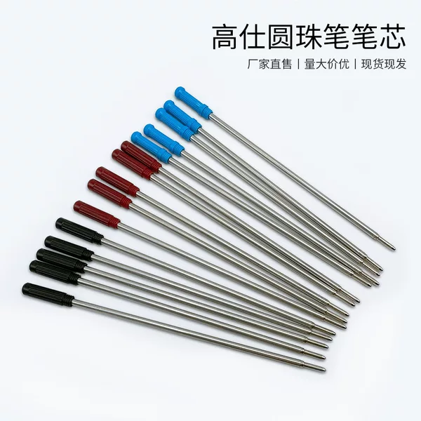 Metal Ballpoint Pen Refill Rotating Ballpoint Pen Refill Ballpoint Pen Refill Metal Replacement Refill 1.0 Bullet Pen Tip