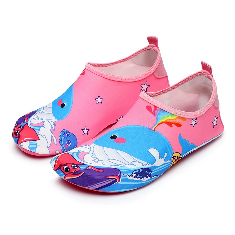 Beach footwear for men and women, non-slip shoes for swimming, legs patch