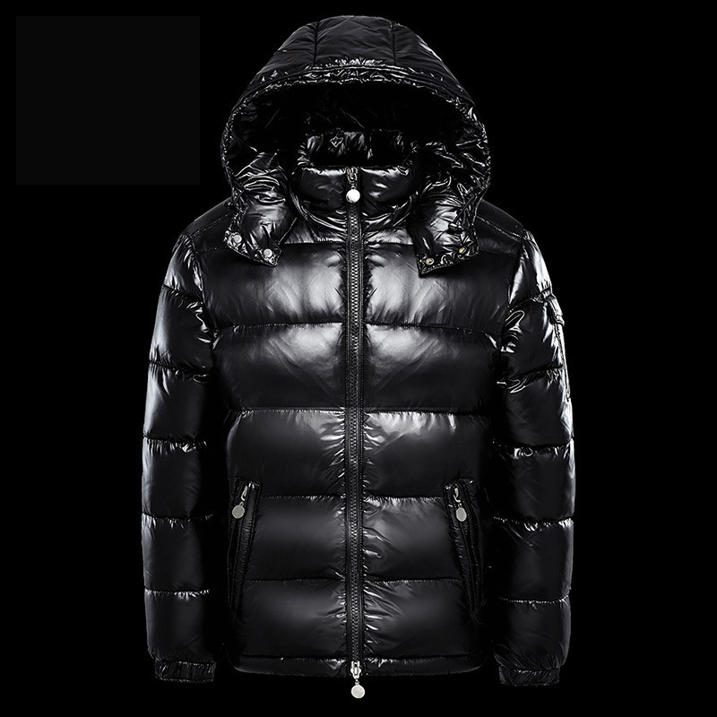 Cross-Border Foreign Trade Manufacturers Directly Approve Men's down Jackets, New Short Jackets for Couples, Trendy Men's Fashion Brand, Glossy and Thickened
