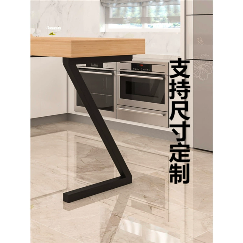 Кованый Z-образный компьютерный стол ножка стол несущий металлический остров бар стойка стойка шкафа