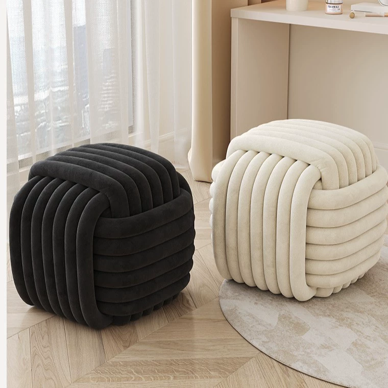 Табурет для макияжа для спальни, легкий роскошный простой современный туалетный столик, кремовый стиль, домашний стул для макияжа, табурет для маникюра