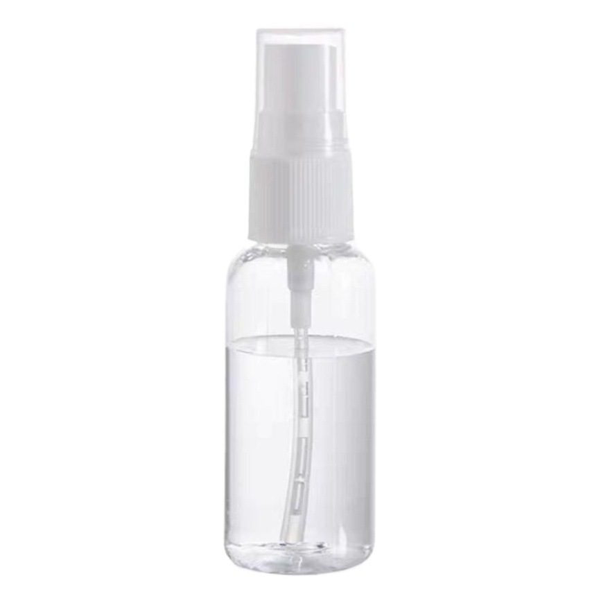 Botella de spray transparente multi-especificación 30ml50ml60ml100 aerosol lateral para mascotas perfume niebla fina botella vacía pequeña regadera