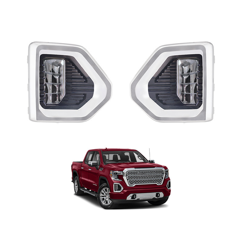 Aplicable a GMC 2019 - 2022 SIERRA 6.2L LED conjunto de lámpara de niebla delantera lámpara de barra de luz diaria