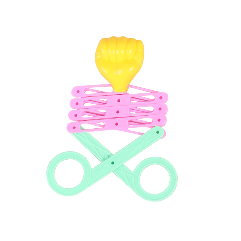 Tijeras, puño elástico, juguete divertido para niños, pistola telescópica de resorte elástico mágico, regalo nostálgico 80 infancia