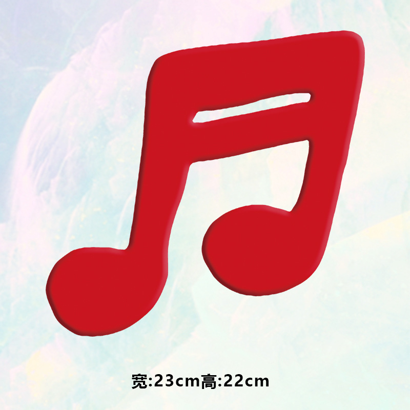 高级烫画图案新款时尚音符符号烫画贴印花衣服热转印白墨烫画布贴