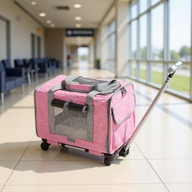 2022 New Cat and Dog Bag Outgoing Portable Pet Trolley Case Breathable Foldable Dog Bag Wide Large Capacity Handbag