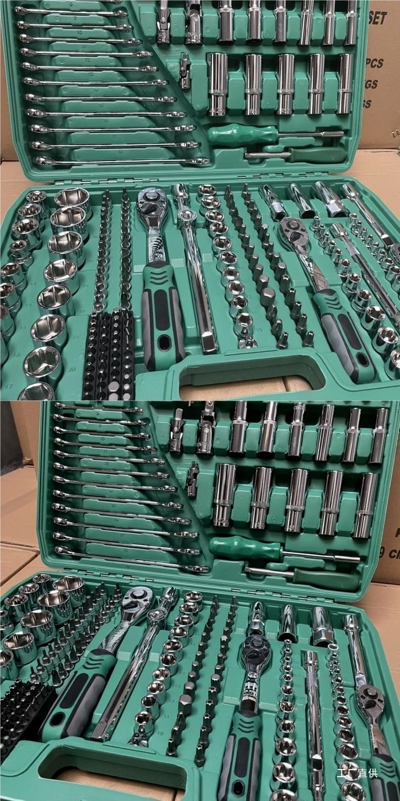 German Quality 216-Piece Auto Repair Set Multi-Functional Socket Wrench Set Combination Casing Ratchet Wrench Car Repair