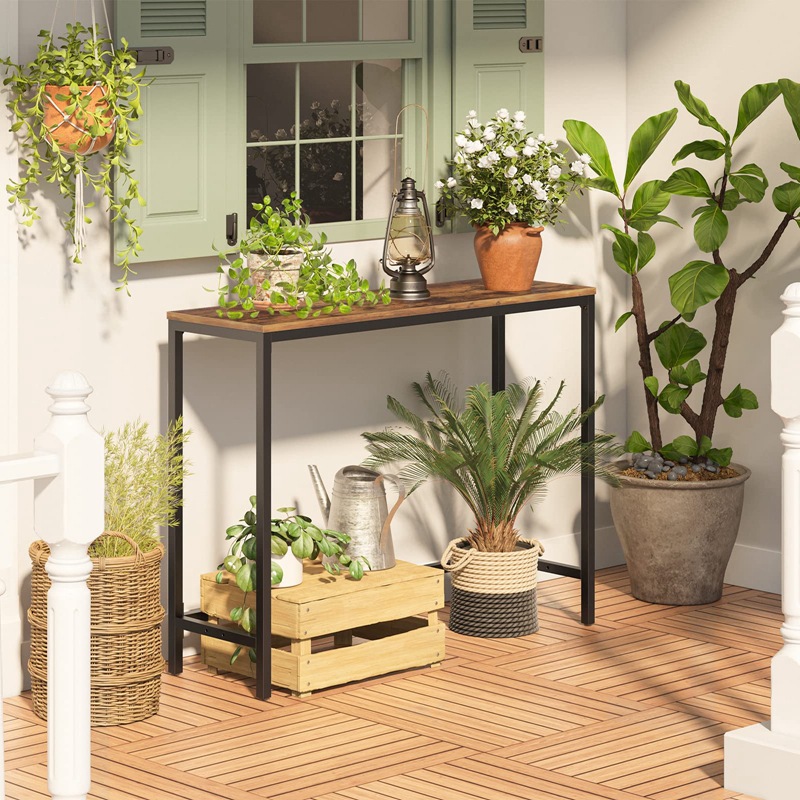 Mesa consola de estilo chino moderno, minimalista y de lujo ligero para entrada, sala de estar, pasillo, gabinete decorativo rectangular de pared.