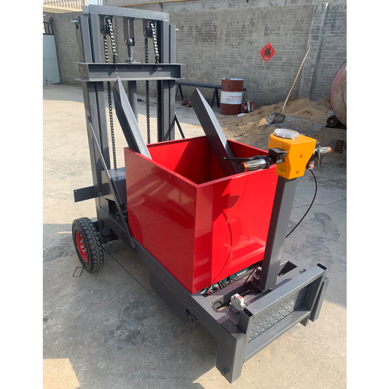 小型电动座驾式三轮叉车站立式堆高车0.5吨升降液压搬运装卸车