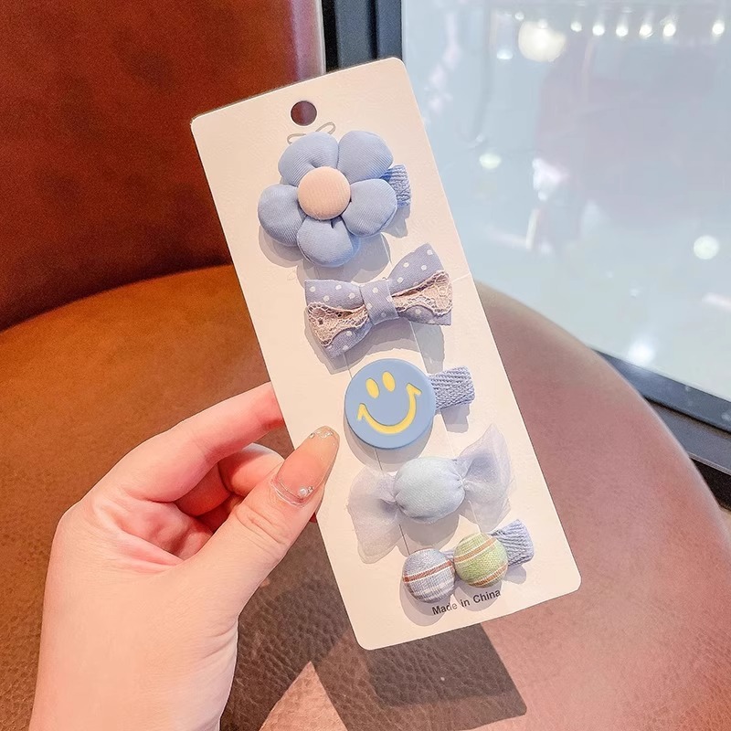 Niños lindos abrazaderas de pelo de tela para bebés, abrazaderas de pelo para bebés no lesionan el cabello para niños pequeños