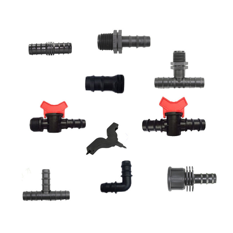 Greenhouse switch connector 4-bit pepipe direct elbow valve 20mm tube 4 switch outer teeth