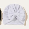 Scarf with bow, baby cap, headband for new born, set, European style, India, wholesale