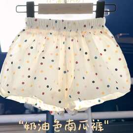 女童短裤夏季童装2026新款洋气宽松休闲宝宝灯笼裤女孩半身裙裤无