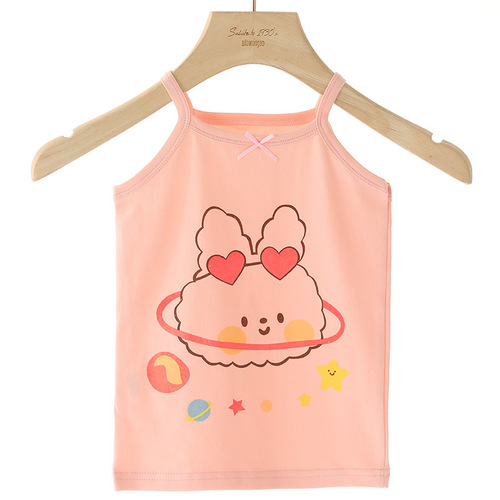 Girls small sling children's vest inner wear vest pure cotton summer thin bottoming baby vest small children's clothing wholesale