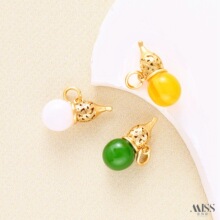 18K����ɫ����º�����ʯ���J����С����diy����朵��Ʒ���