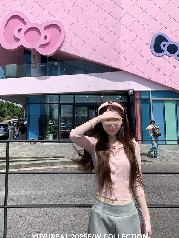 YUYUREAL 简单主义 60支超细质感仿羊毛中袖开衫|undefined