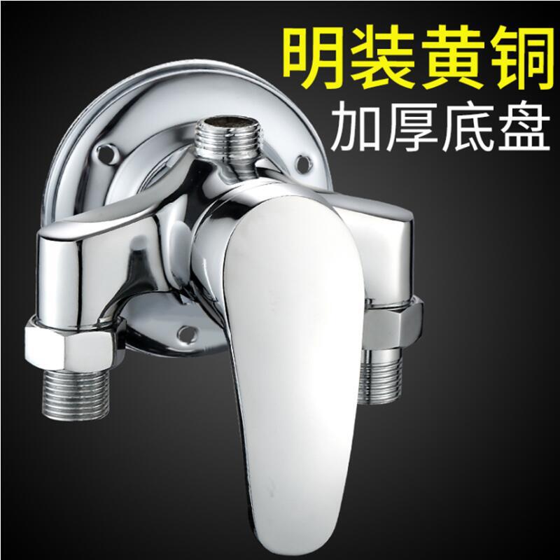 Toilet surface mounted stainless steel shower mixing valve hand-held shower switch faucet hot and cold dual-use cross-border wholesale Toilet surface mounted stainless steel shower mixing valve hand-held shower switch faucet hot and cold dual-use cross-border wholesale