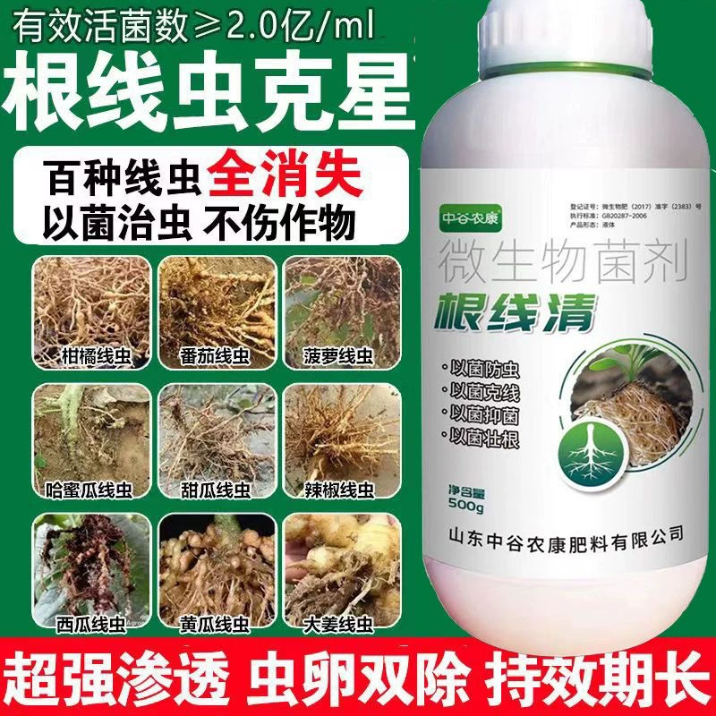 Специальное средство от глистов-узловаток, микробиологический препарат для уничтожения узловаток, инсектицид Bacillus subtilis для лечения узловаток и узловатых опухолей в корнях растений