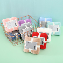 珊瑚绒方块毛巾囍铺回礼伴手礼促销随手礼物套装礼品批发礼盒家居