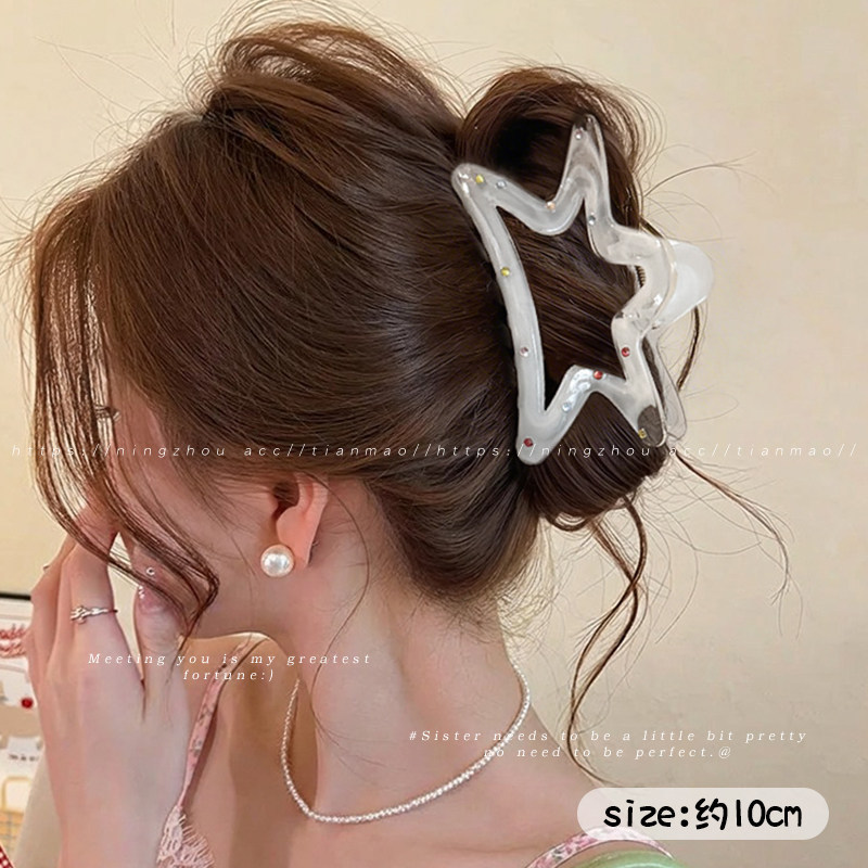 2026 nuevo clip de agarre de alto nivel lindo coreano cabeza trasera clip de cabello toque de cabello gran exquisito clip de tiburón clip de cabello image 218
