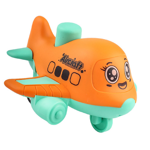 Children's toys press cartoon airplane spaceship inertia car baby educational toy car gift stall factory direct sale