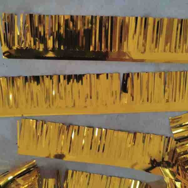 长条切亮流苏金属丝挂饰装饰礼物包装盒填充裁切闪光箔丝条