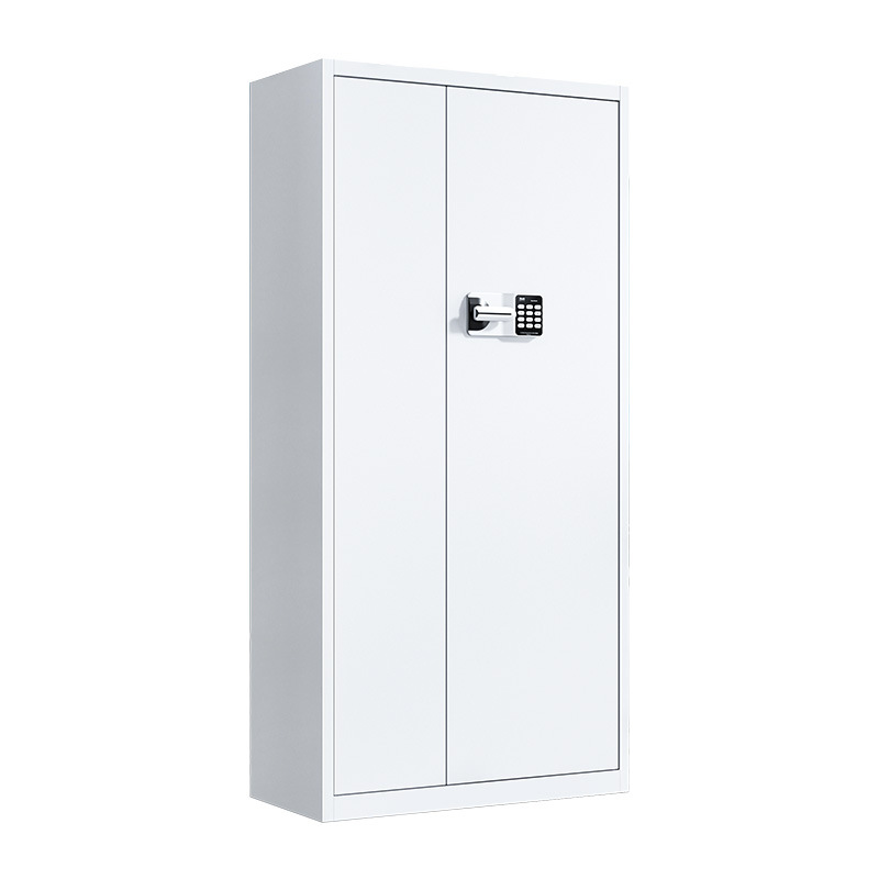 Gabinete DE SEGURIDAD DE OFICINA de acero blanco armario seguro cerradura de contraseña de seguridad nacional Información Electrónica Archivo de Huellas Dactilares