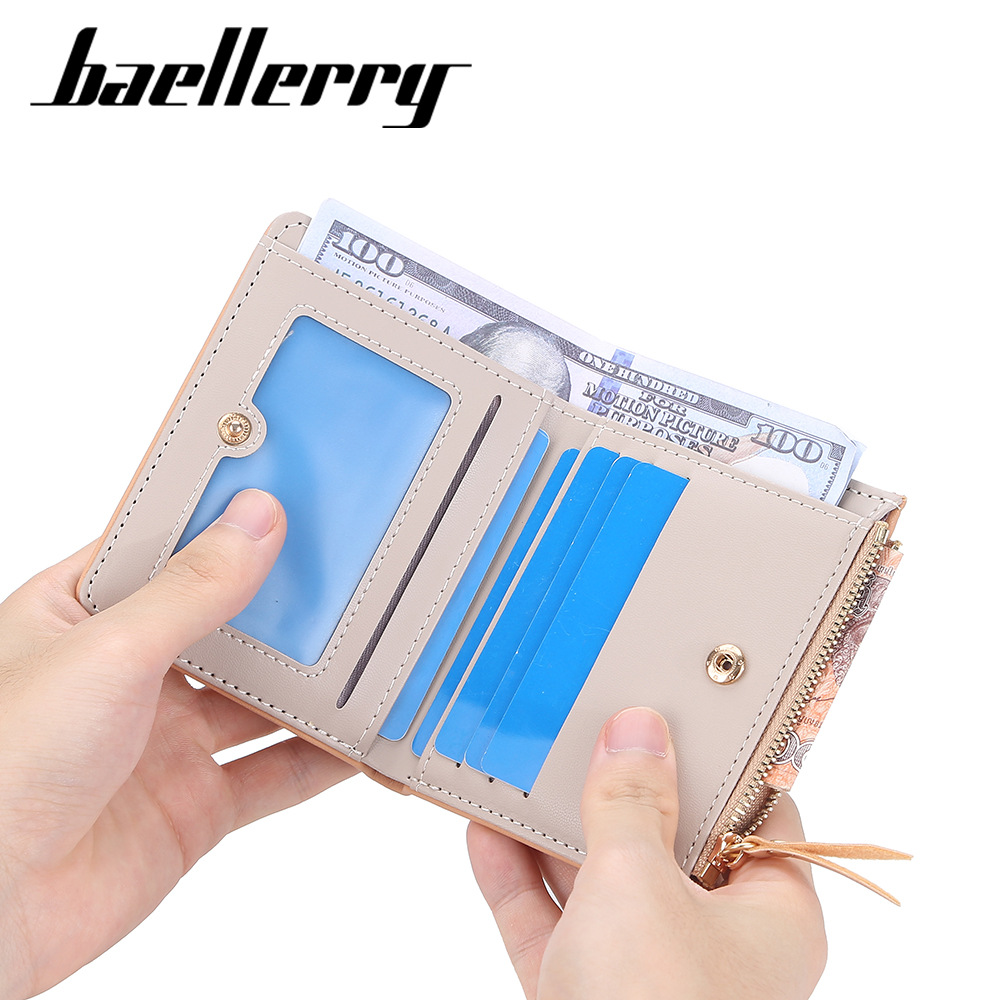 2024 New Wallet Women's Short Edition Korean Thousand Bird Grid Zipper Zero Wallet Fashion Versatile Casual Money Clip Girl_voghion.com