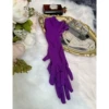 Purple gloves