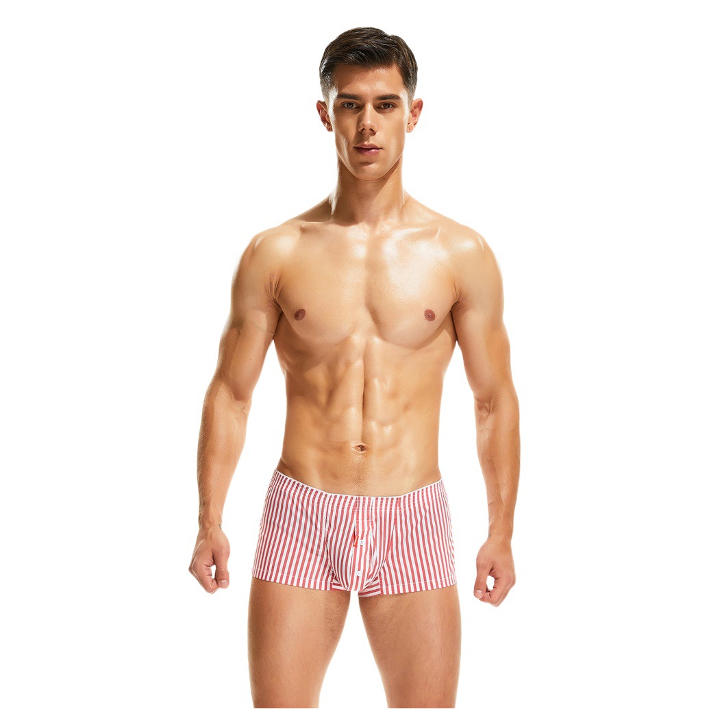 Venta al por mayor Xiibin pantalones de los hombres nuevos boxeadores de rayas verticales de algodón transfronterizos de los hombres