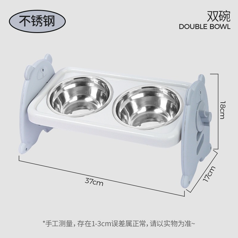 스테인레스 스틸 넥 가드 더블 보울 그레이