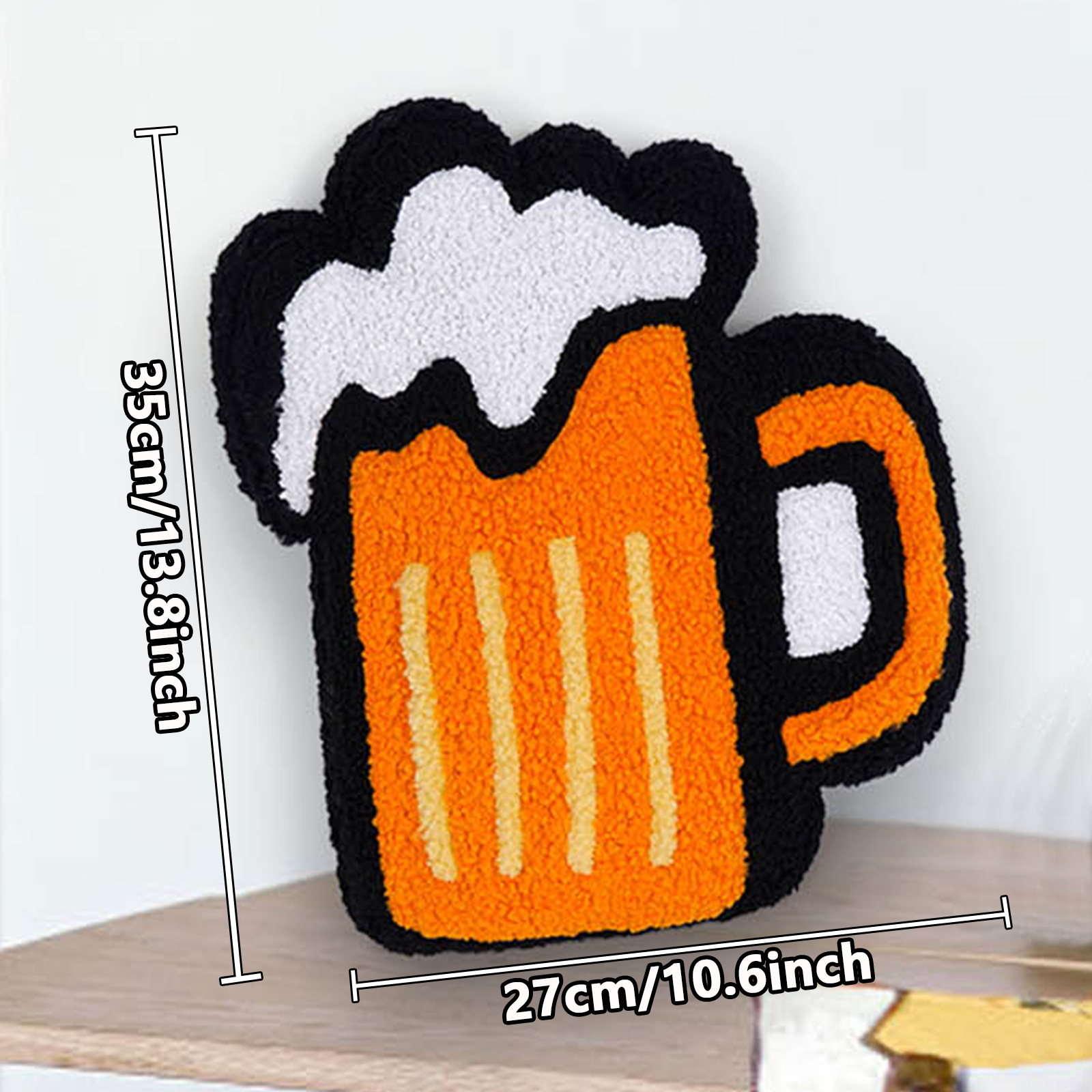 Transfronterizos irlandeses Día Patricio cerveza almohada creativa decoraciones festivas muebles cojines sofá adornos