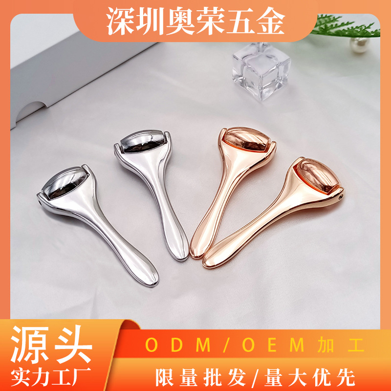 Rodillo metálico para crema de ojos, stick masajeador manual para lifting y reafirmación del contorno de ojos