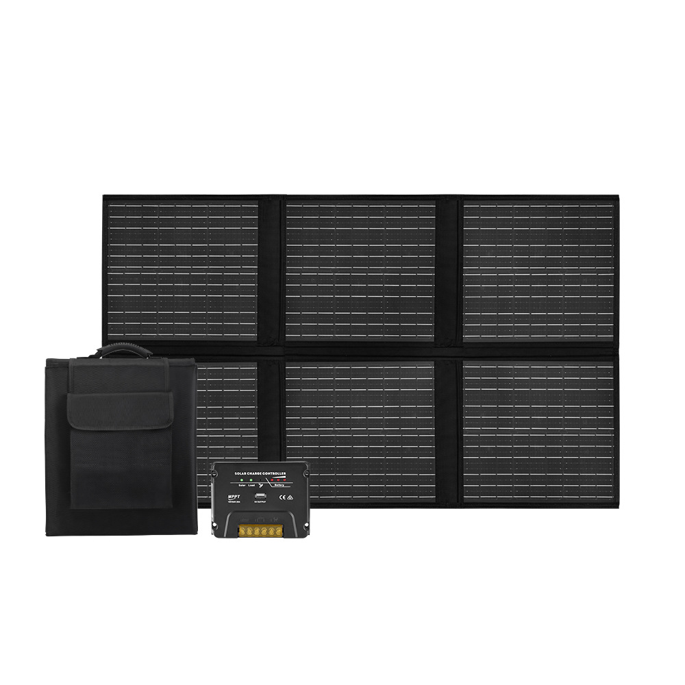 户外露营便携太阳能折叠板120W单晶太阳能折叠布包