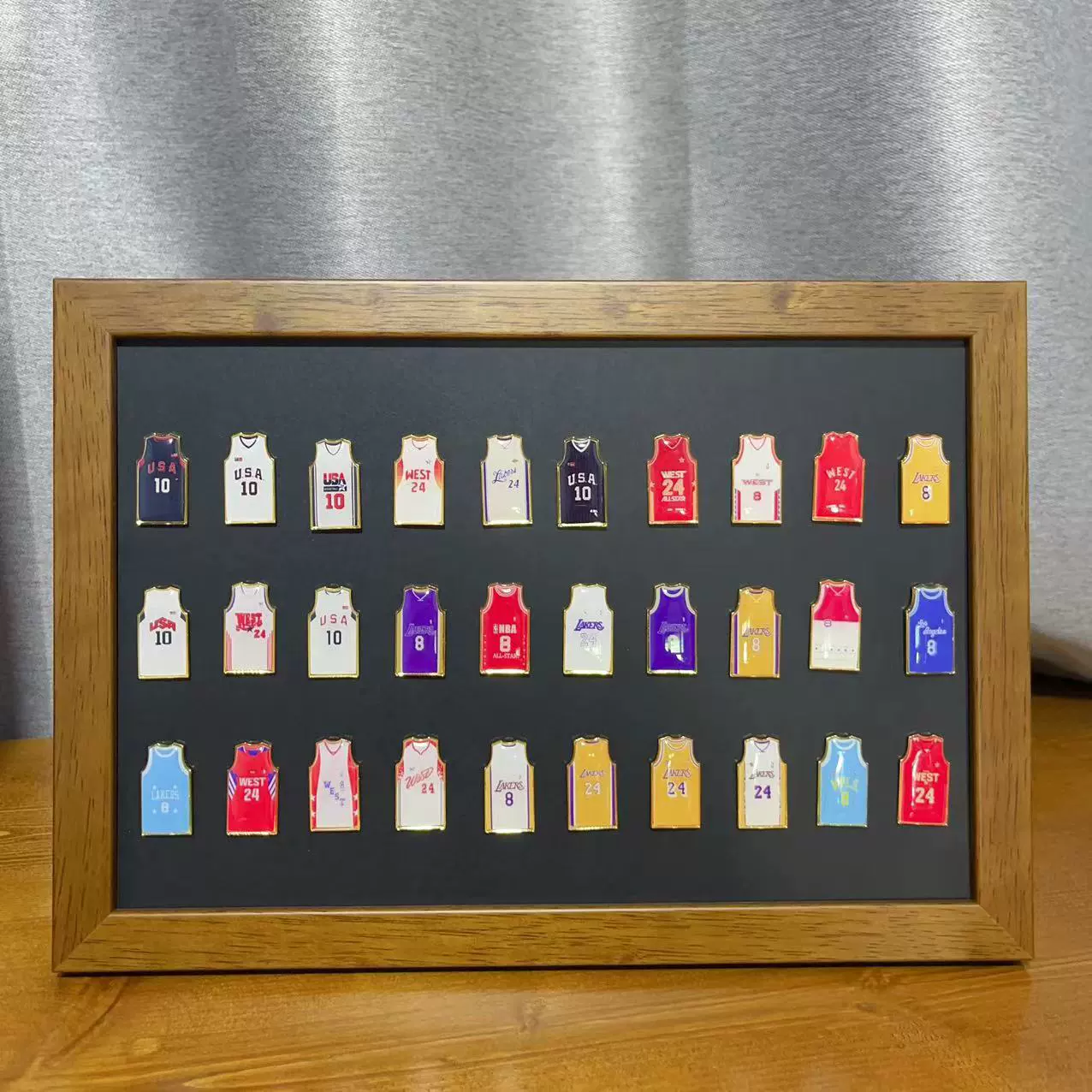 Коби Карри Джеймс Ирвинг ручной баскетбольный трикотаж значок броши фоторамка сувенир настольный подарок