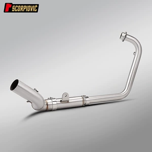 Motorcycle Qianjiang Sai 250 full exhaust system stainless steel split straight-through front and rear section silencer set
