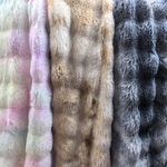 厂家直销现货1000克泡泡绒扎染布料渐变仿兔绒抱枕沙发垫毛毯面料