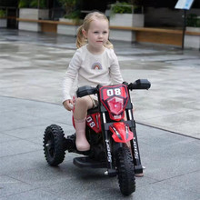 新款儿童电动摩托车三轮小木兰可坐男女宝宝玩具车充电2.3.周岁