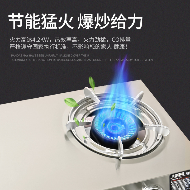 Estufa de gas Aoyan estufa doble hogar gas licuado estufa doble estufa de gas de ahorro de energía estufa de fuego de escritorio estufa antigua