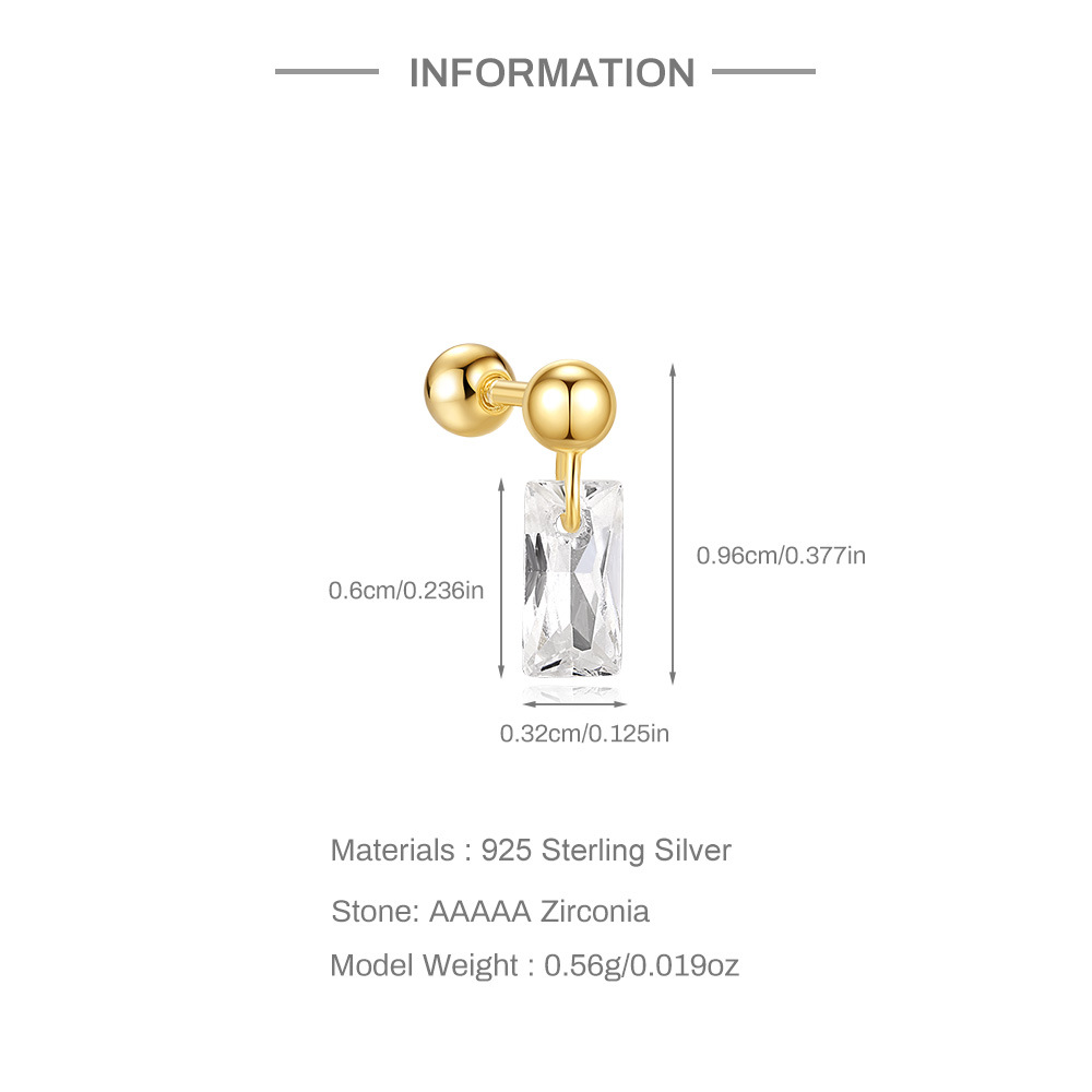 2g Weight straight barbell Piercing needle type Zircon Inlay Material Ear Studs Classification Ear Cartilage Rings & Studs Piercing Type 1 Piece Quantity Daily, Festival Occasion 925 Sterling Silver Material Geometric, Star Pattern All Seasons Season Unisex Gender Plating, Inlay Design Shiny, IG Style Style 1 Piece Ear Cartilage Rings & Studs IG Style Shiny Geometric Star 925 Sterling Silver Plating Inlay Zircon Ear Cartilage Rings & Studs 1