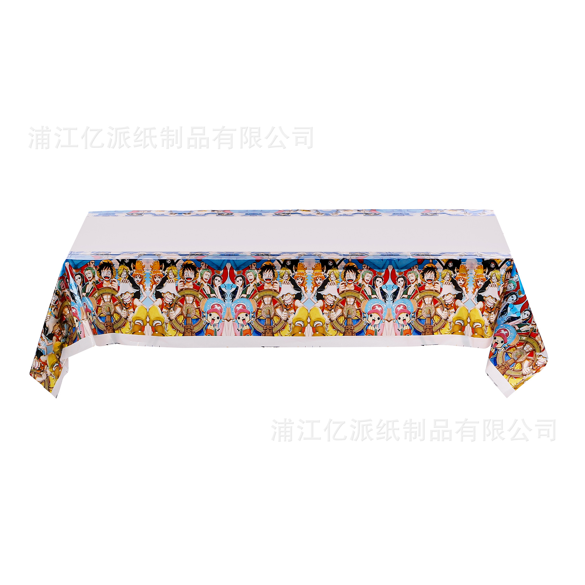 One Piece cubiertos de fiesta de cumpleaños bandeja de papel tazas toallas de papel globos pastel tapa cubiertos de fiesta de cumpleaños