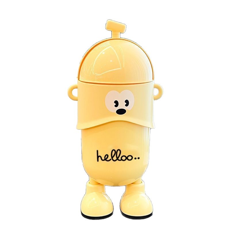 Basura de dibujos animados de gran capacidad lindo basura casera sala de estar cocina dormitorio sin doblarse creativo canasta de papel de alta calidad