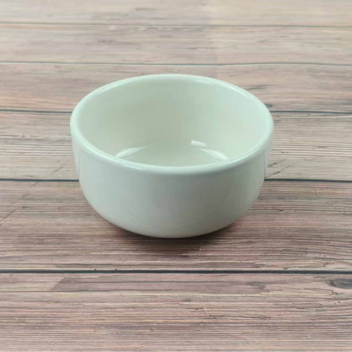 황백색 원형그릇 12.2*6.3cm