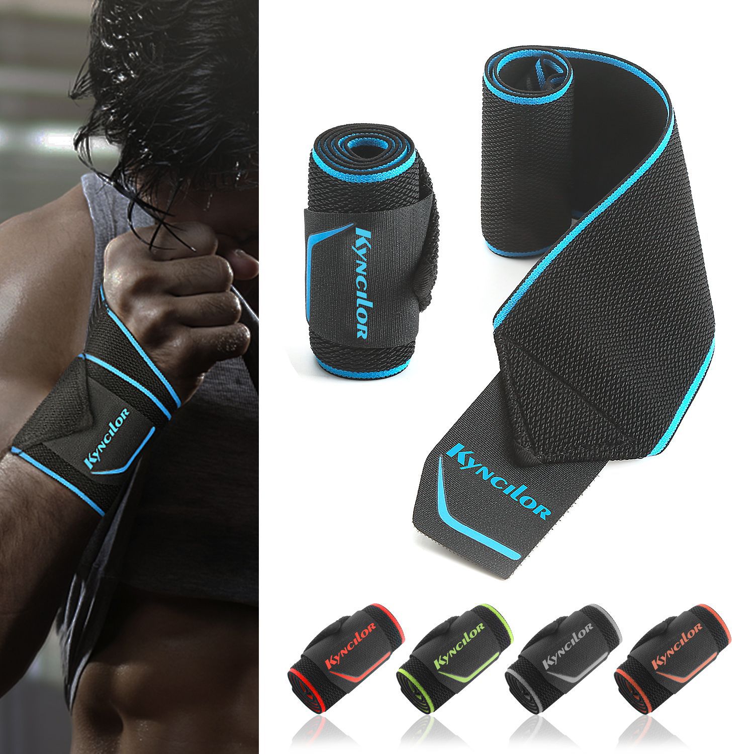 Outdoor Sports Wrapped Pressurized Wrist Tendon Sheath Strap Sheath Badminton Fitness Weightlifting Silicone Non-Slip Protective Gear