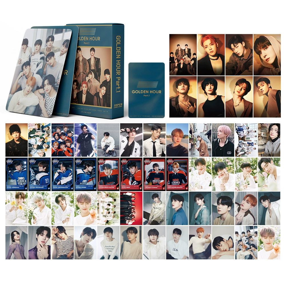 ATeez Интегрированная карта 55 карт Jin Hongzhong Jongho Park Xinghua Yunho Cui Зонт MINGI