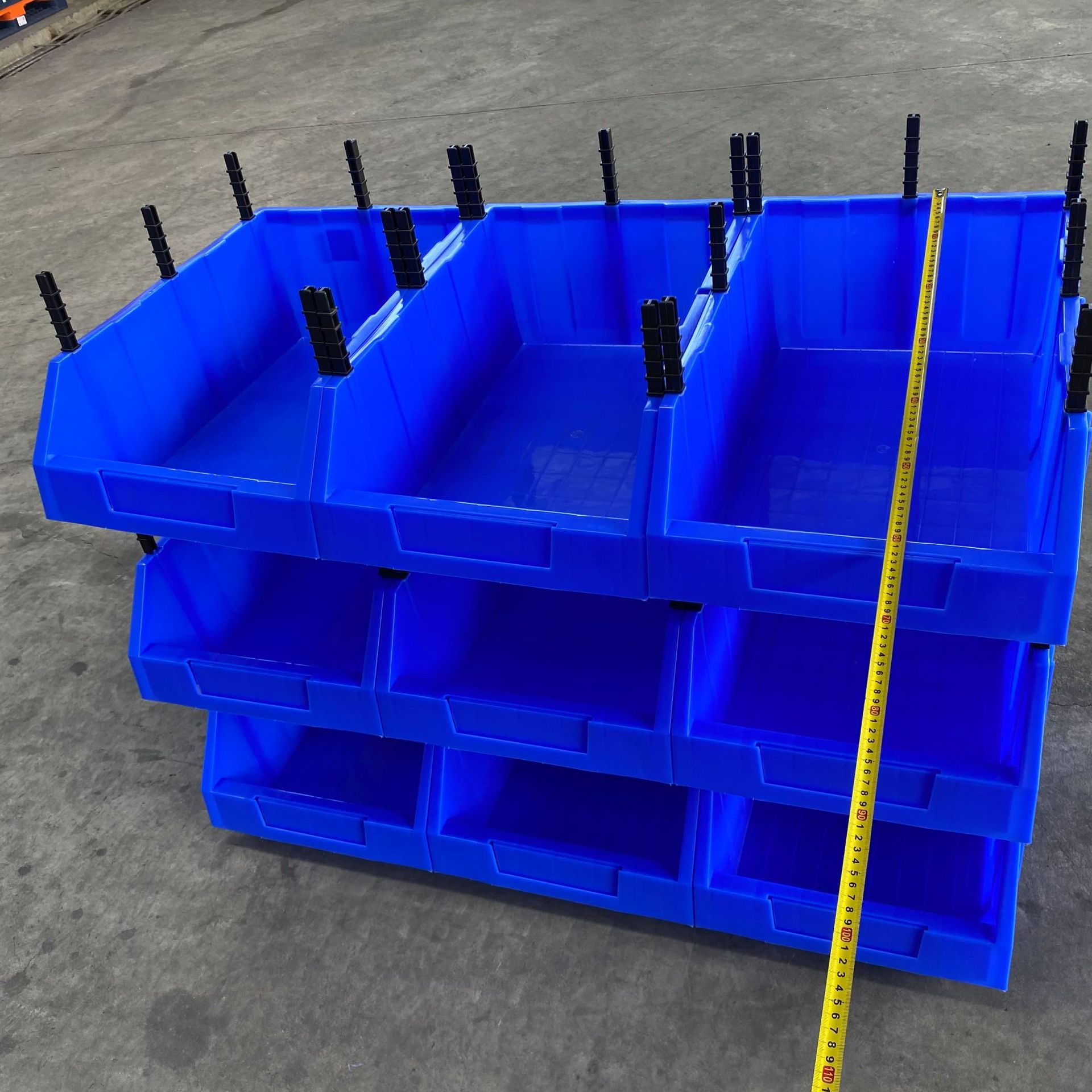 厂家现货五金配件盒 货架物料盒 组合式零件盒 斜口塑料盒